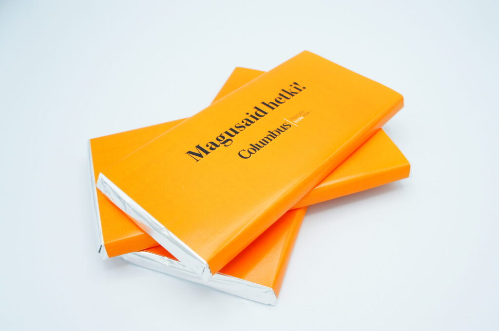 Firma logoga sokolaad 100g partneritele