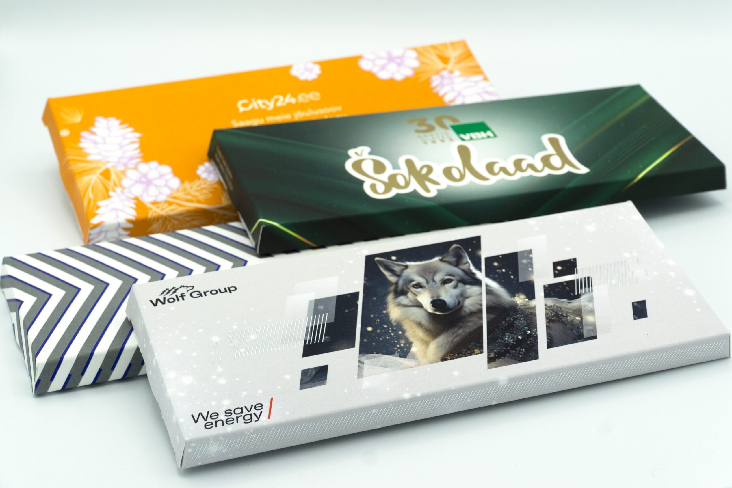 Sokolaadid firma logoga